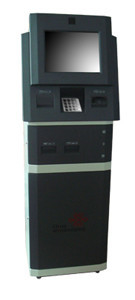 Kiosque de paiement de l'écran tactile A15 pour le système de gestion de banque avec la protection de PIN, lecteur de cartes, facture c