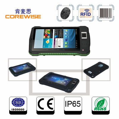 IP65 PC rocailleux de comprimé de l'androïde 4,1 avec le lecteur d'à haute fréquence RFID, lecteur d'empreintes digitales, scanner de code barres 1D/2D facultatif